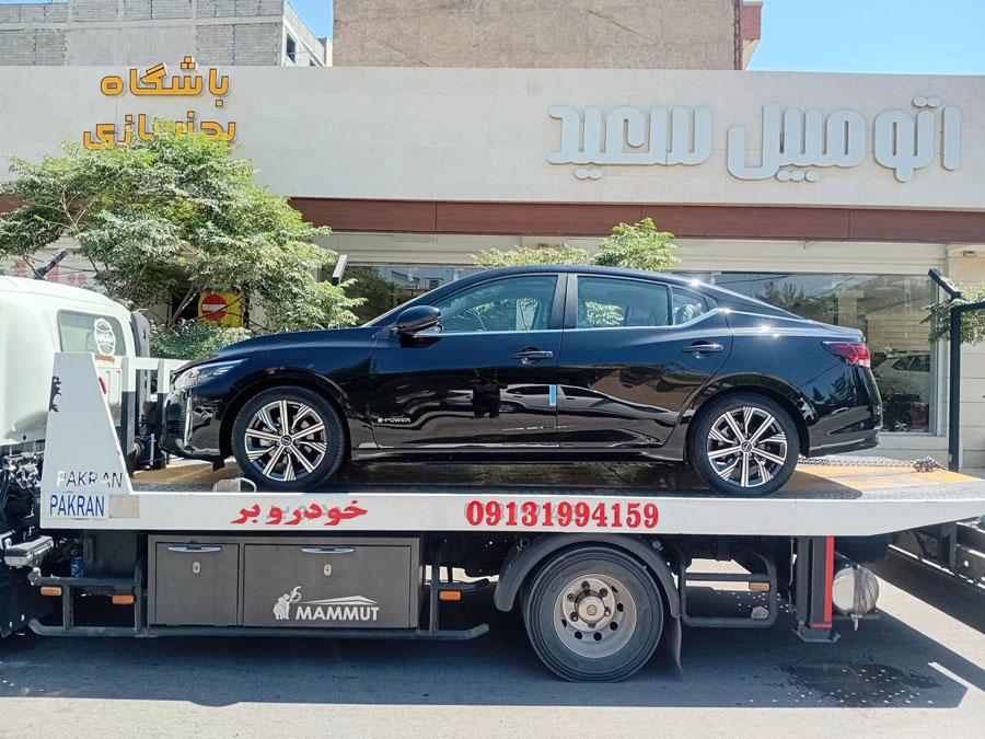  حمل خودروی سواری با خودروبر کفی مجید امداد
